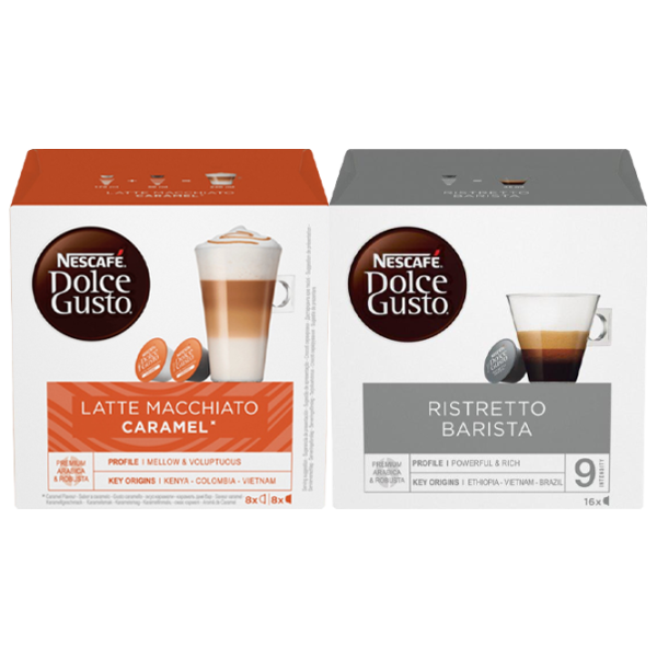 Кофе Nescafe Dolce Gusto Barista (16cap) + Latte Macchiato Caramel (16cap) Капсулы/ Dolce Gusto/ 32 капсулы photo 1