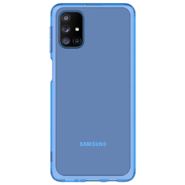 Чехол для смартфона Samsung Galaxy M31s Samsung/ Back/ TPU/ Прозрачный Синий photo 1 Чехол для смартфона Samsung Galaxy M31s Samsung/ Back/ TPU/ Прозрачный Синий photo 1