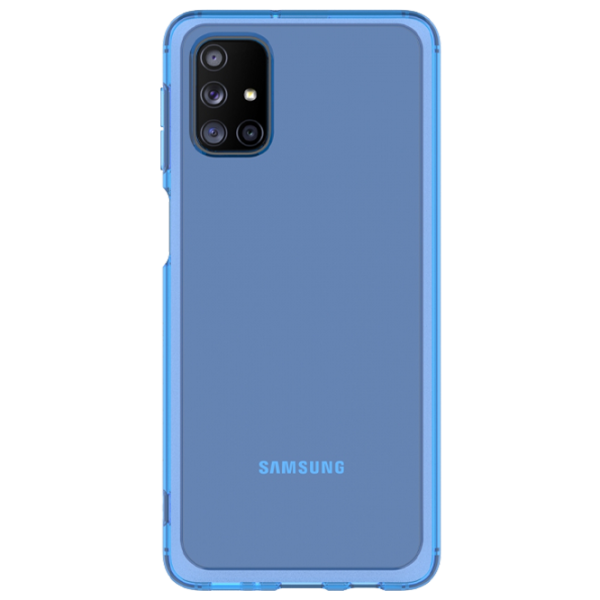 Чехол для смартфона Samsung Galaxy M31s Samsung/ Back/ TPU/ Прозрачный Синий photo 1 Чехол для смартфона Samsung Galaxy M31s Samsung/ Back/ TPU/ Прозрачный Синий photo 1