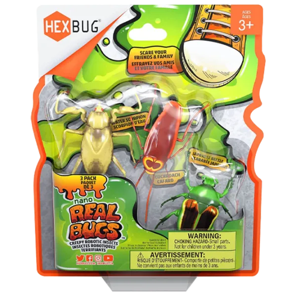 Robot Hexbug Real Bugs Flash Nano Real Bugs - 3PK 477-7801 9+/ Multicolor photo 1
