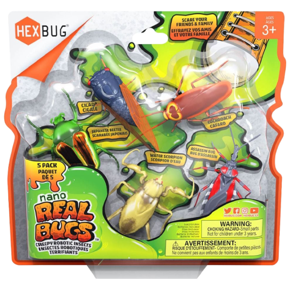 Робот Hexbug Real Bugs Flash Nano Real Bugs - 5PK 477-7676 3+/ Разноцветный photo 1