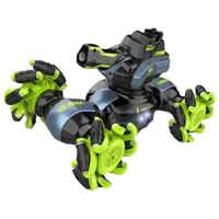 Mașină Lead Honor Dual-control Side-Travel Twist Water Bomber LH-C051-3 10 km/h / 2.4 GHz / Green Black