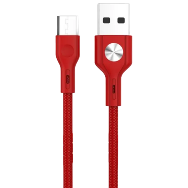 Cablu pentru telefon GC-60 Golf USB Type-A + microUSB 1 m/ Red photo 1
