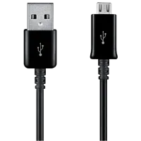Кабель для телефона ECB-DU4EWEGSTD Samsung USB Type-A + microUSB 1.5 м/ Черный