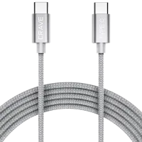 Кабель для телефона CRVBACAS101 CRAVE USB Type-C + USB Type-C 1 м/ Серебристый