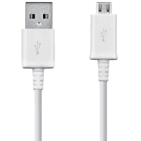 Кабель для телефона ECB-DU4EWEGSTD Samsung USB Type-A + microUSB 1.5 м/ Белый
