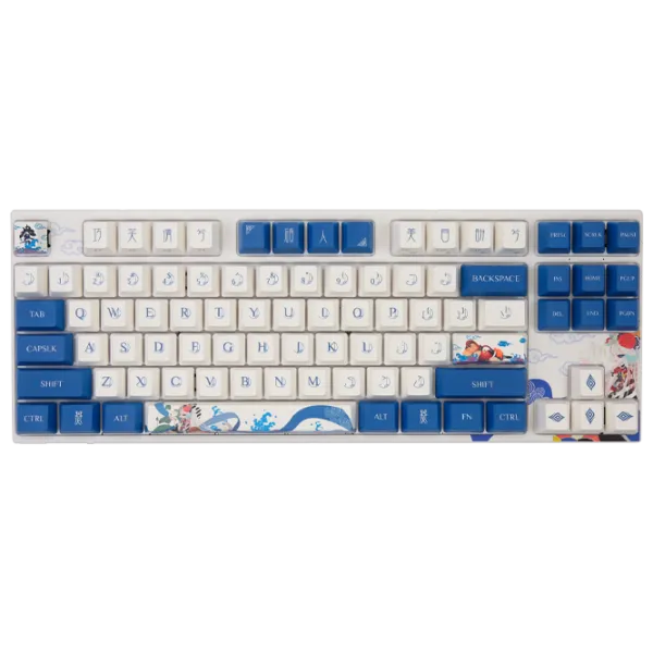 Tastatură Varmilo VEA87 Lovebirds-I Cherry MX Silent Red Multicolor Cu fir/ White photo 1