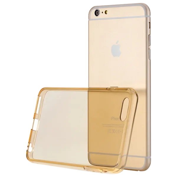 Husă pentru smartphone Apple iPhone 7 Rock/ Back/ TPU/ Gold Transparent photo 1 Husă pentru smartphone Apple iPhone 7 Rock/ Back/ TPU/ Gold Transparent photo 1