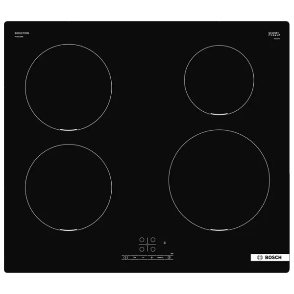 Plită încorporabilă cu inducție Bosch PUE611BB5E Black photo 1