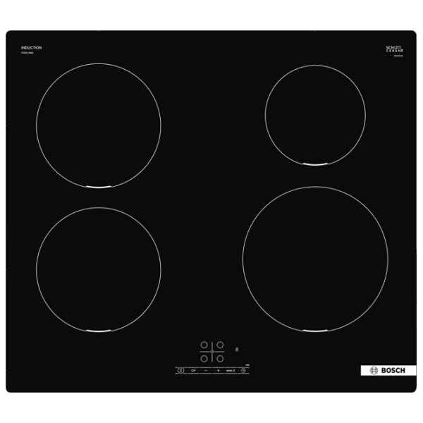 Plită încorporabilă cu inducție Bosch PUE611BB5E Black photo 1