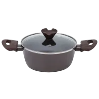 Кастрюля Resto 93018 2 л Алюминий/ Коричневый
