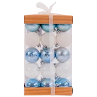 Игрушки для ёлки Global Christmas SYQB-012121 5 см/ Светло-синий