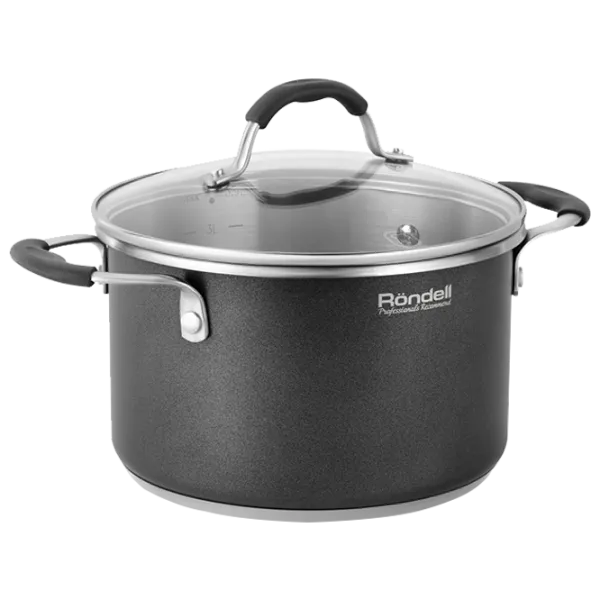 Кастрюля Rondell RDS-010 3.9 л Нержавеющая сталь/ Черный photo 1