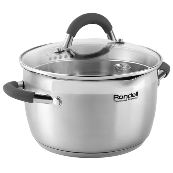 Кастрюля Rondell RDS-024 3.2 л Нержавеющая сталь/ Стальной photo 1