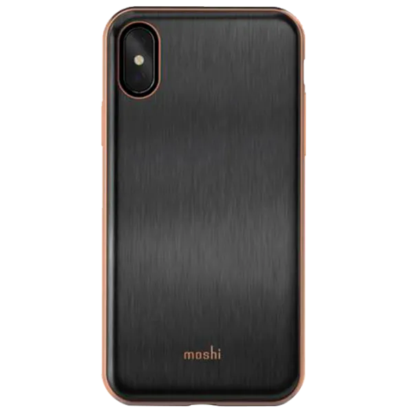 Чехол для смартфона Apple iPhone X Moshi/ Back/ PP/ Золотой Черный photo 1