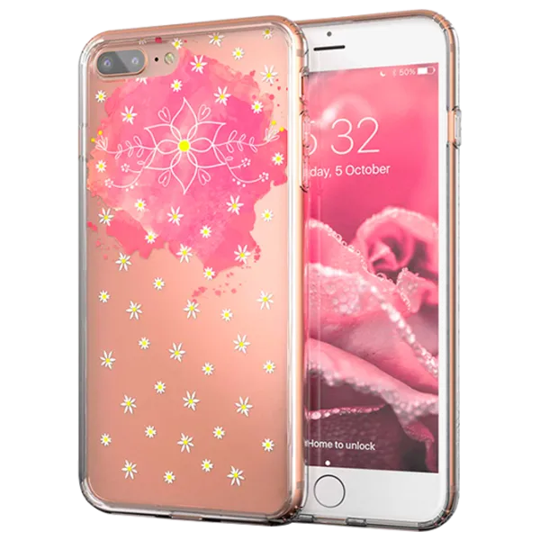 Чехол для смартфона Apple iPhone X/ XS CRAVE/ Back/ TPU/ Flowers Прозрачный photo 1