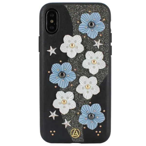 Чехол для смартфона Apple iPhone X/ XS Luna Aristo/ Back/ Кожа/ Белый Черный photo 1