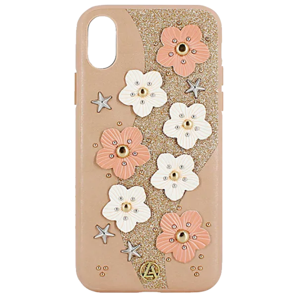 Чехол для смартфона Apple iPhone X/ XS Luna Aristo/ Back/ Кожа/ Бежевый Розовый photo 1