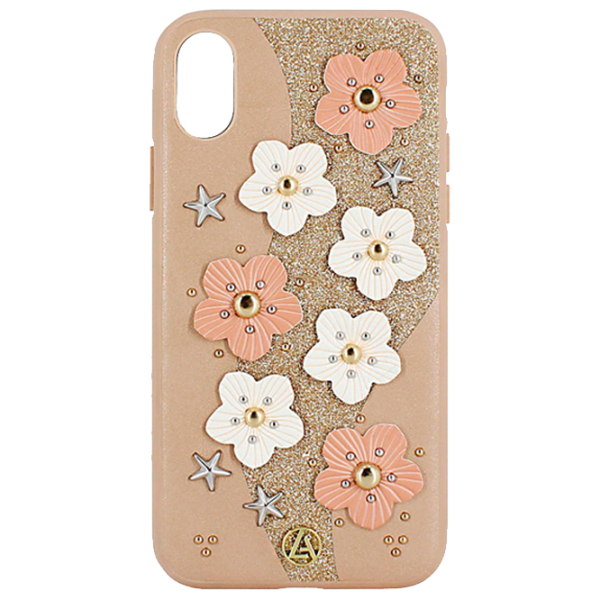 Чехол для смартфона Apple iPhone X/ XS Luna Aristo/ Back/ Кожа/ Бежевый Розовый photo 1