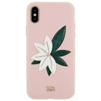 Husă pentru smartphone Apple iPhone X/ XS Luna Aristo/ Back/ Piele/ White Pink