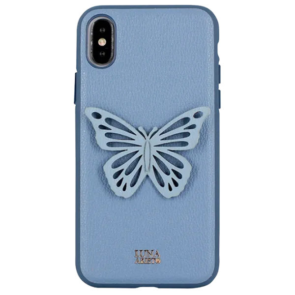 Husă pentru smartphone Apple iPhone X/ XS Luna Aristo/ Back/ Piele/ Blue photo 1 Husă pentru smartphone Apple iPhone X/ XS Luna Aristo/ Back/ Piele/ Blue photo 1