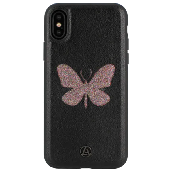 Husă pentru smartphone Apple iPhone X/ XS Luna Aristo/ Back/ Piele ecologică/ Pink Black photo 1 Husă pentru smartphone Apple iPhone X/ XS Luna Aristo/ Back/ Piele ecologică/ Pink Black photo 1