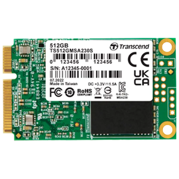 SSD Transcend TS512GMSA230S 512 GB mSATA photo 1
