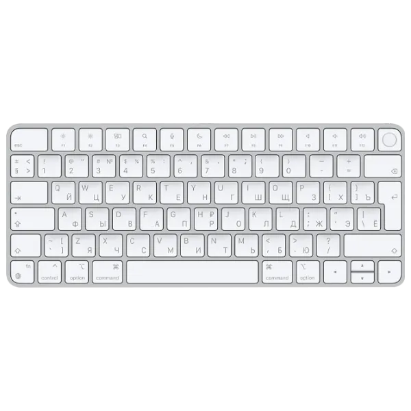 Tastatură Apple Magic Keyboard Touch ID Russian Fără fir/ White photo 1