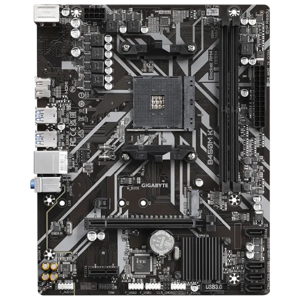 Placă de bază Gigabyte B450M K mATX/ AMD B450 photo 1