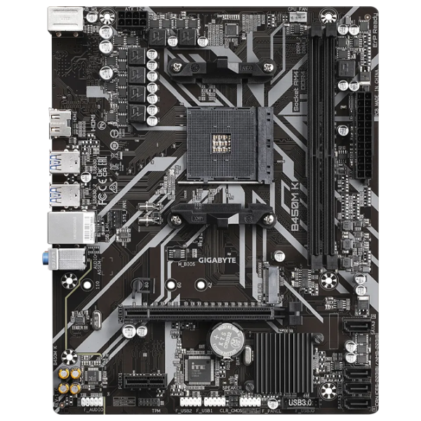 Placă de bază Gigabyte B450M K mATX/ AMD B450 photo 1