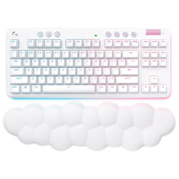 Tastatură Logitech G715 Linear Fără fir/ White photo 1