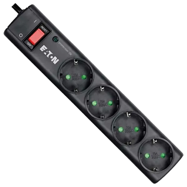 Удлинитель Eaton Strip 4 1 м Черный photo 1 Удлинитель Eaton Strip 4 1 м Черный photo 1