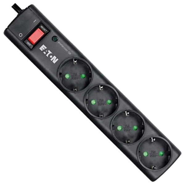 Удлинитель Eaton Strip 4 1 м Черный photo 1 Удлинитель Eaton Strip 4 1 м Черный photo 1