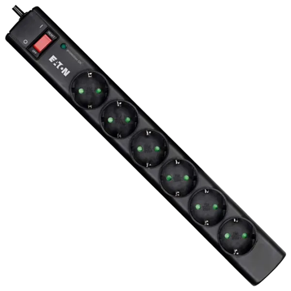 Удлинитель Eaton Strip 6 1 м Черный photo 1 Удлинитель Eaton Strip 6 1 м Черный photo 1