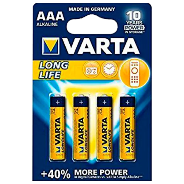 Baterie Varta Long Life Lithium AAA 1.5 V/ 4 buc. photo 1