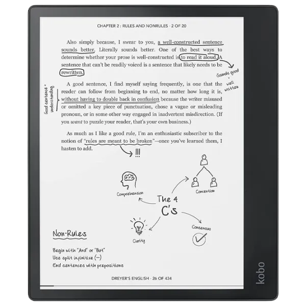 Carte electronică Kobo Elipsa e-Book Reader Pack 10.3"/ E-Ink Carta/ 32 GB/ Black photo 1