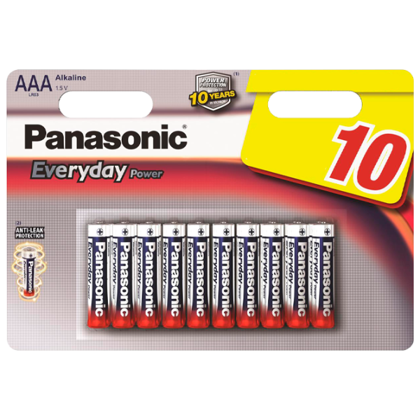 Батарейка Panasonic Everyday Power LR03REE/ 10B Lithium AAA 1.5 В/ 10 шт. photo 1