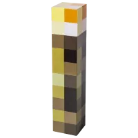 Настольная лампа фан Minecraft Light Up Torch Желтый