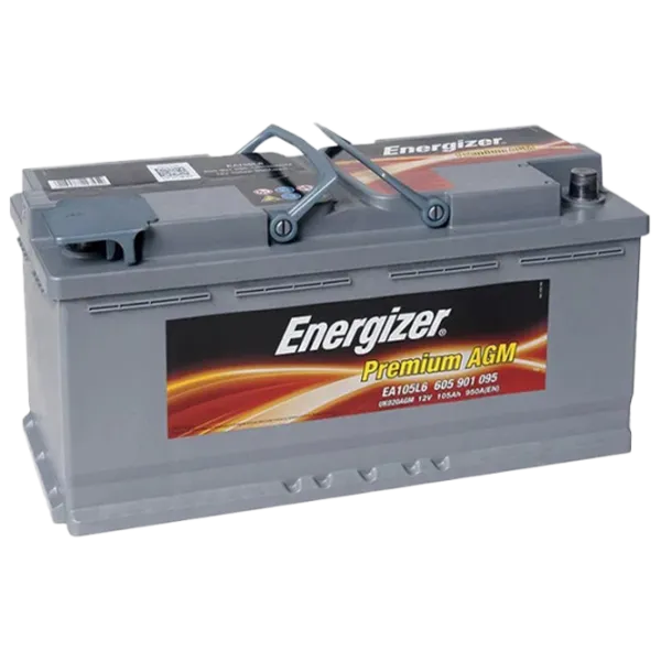 Авто аккумулятор Energizer AGM 12V EA105L6 950A photo 1