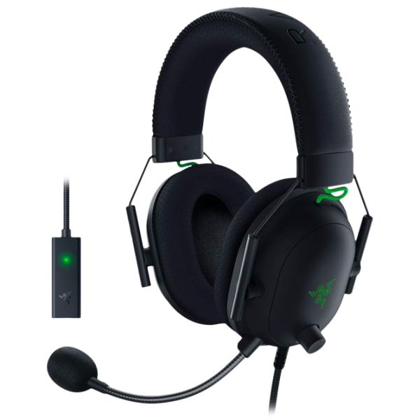 Căști Razer Headset BlackShark Green Black Cu fir/ Gaming photo 1
