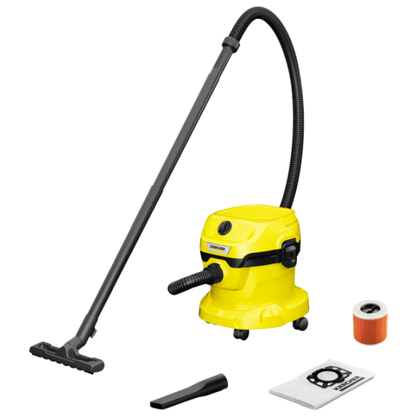 Промышленный пылесос KARCHER WD 2 plus V-12/4/18/C 1.628-009.0 1000 Вт / Желтый photo 1