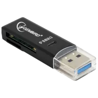 Карт-ридер Gembird UHB-CR3-01 USB 3.0/ Черный