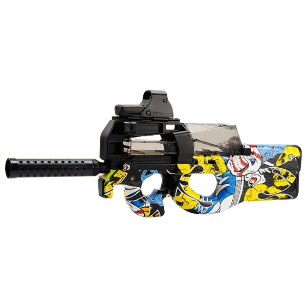 Pistol automat de jucărie Splatter Ball Gun P90 ST619B 14+/ Bile gel/ Yellow photo 1