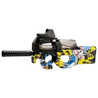 Pistol automat de jucărie Splatter Ball Gun P90 ST619B 14+/ Bile gel/ Yellow