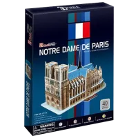 Puzzle 3D CubicFun Notre Dame de Paris 3+/ Numărul de piese: 40