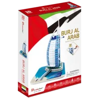 Puzzle 3D CubicFun Burjal-Arab 8+/ Numărul de piese: 46