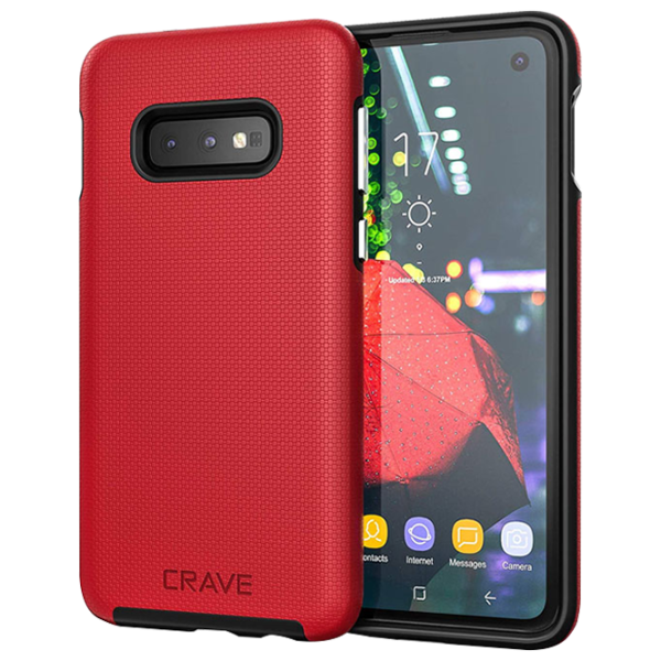 Чехол для смартфона Samsung Galaxy S10e CRAVE/ Back/ Поликарбонат/ Черный Красный photo 1