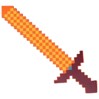 Меч Minecraft Pixel Long Sword 3+/ Оранжевый