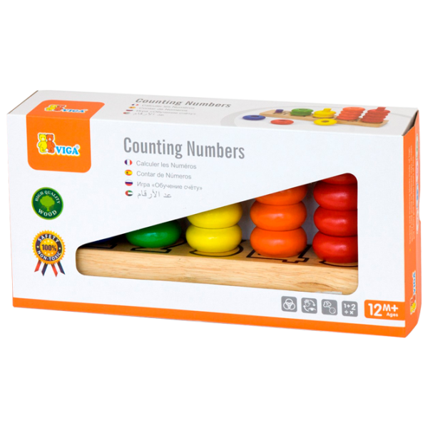 Настольная игра VIGA Counting Numbers 3+/ Развитие photo 1 Настольная игра VIGA Counting Numbers 3+/ Развитие photo 1