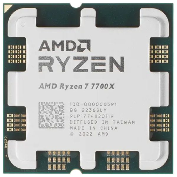 Процессор AMD Ryzen 7 7700X Tray AM5/ 4.50 ГГц - 5.40 ГГц photo 1